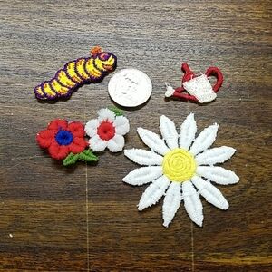 Vintage Applique aka Patch - 1970's Set of 4